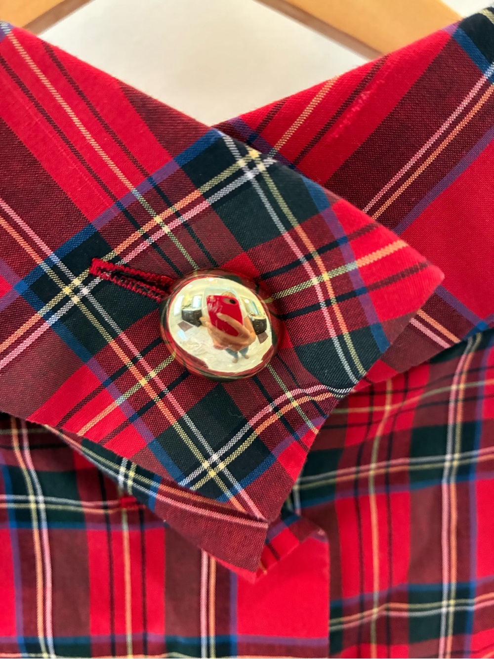 Sail to Sable Cowl Neck Red Christmas Long Sleeve Blouse - Picture 4 of 5